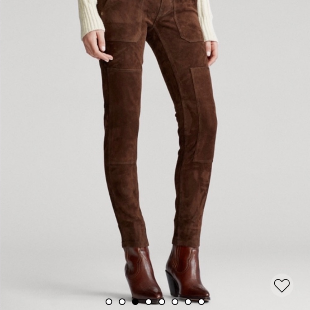 Ralph Lauren suede cargo pant